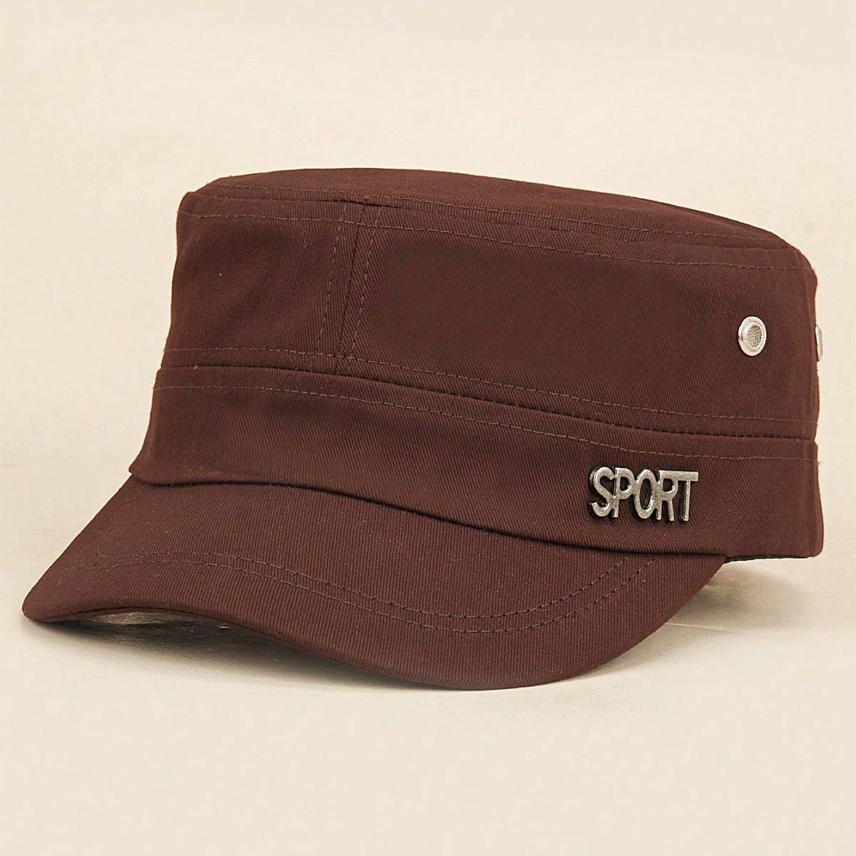 Men's And Women's All-color Iron-buttoned Baseball Cap With Flat Top. Fashionable And Casual. Suitable For Outdoor Outings, Mountain Climbing And Daily Commuting.