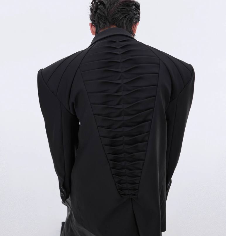 Niche Heavy Deconstruction Profile Suit Jacket