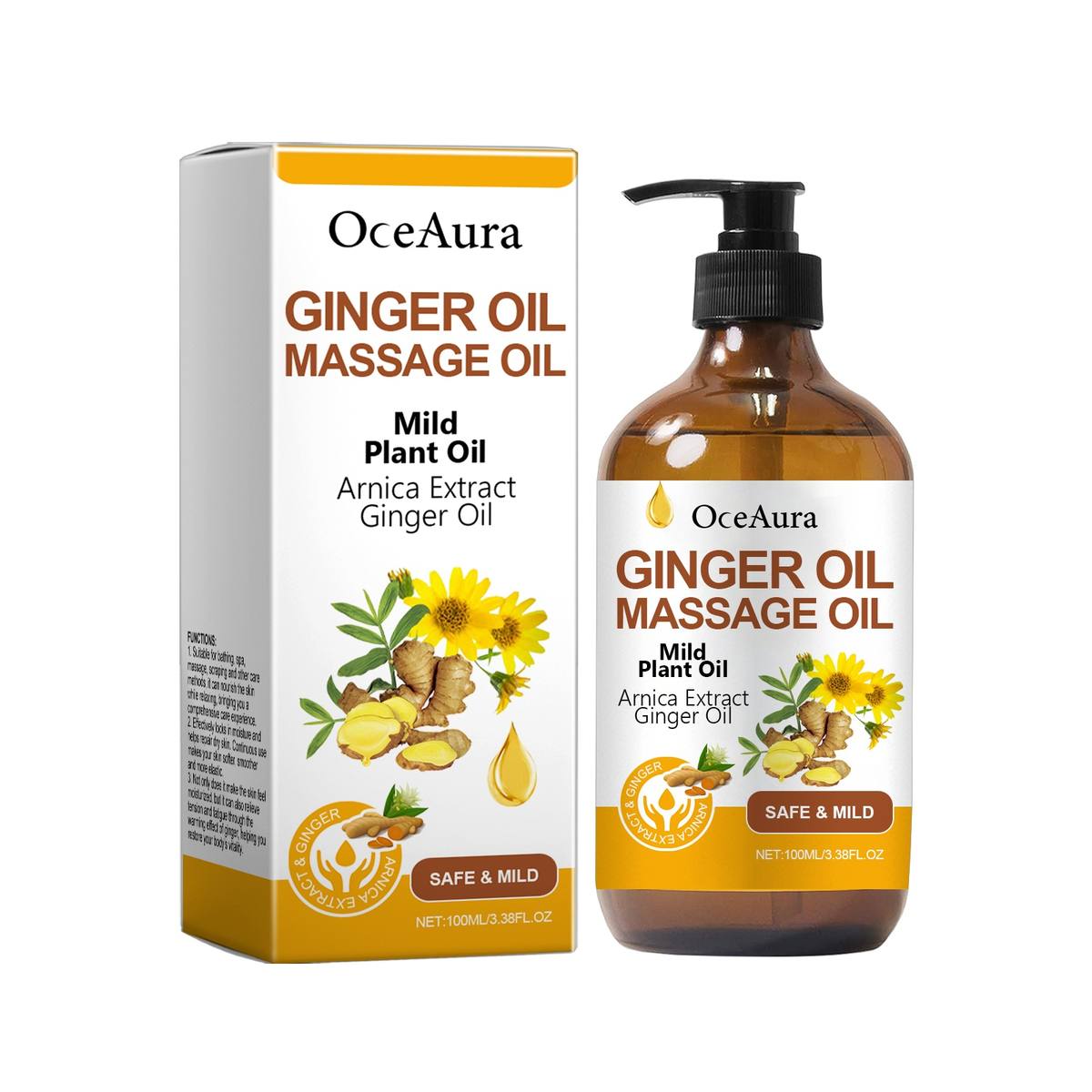 Ginger Body Care Oil Massage For Relaxation