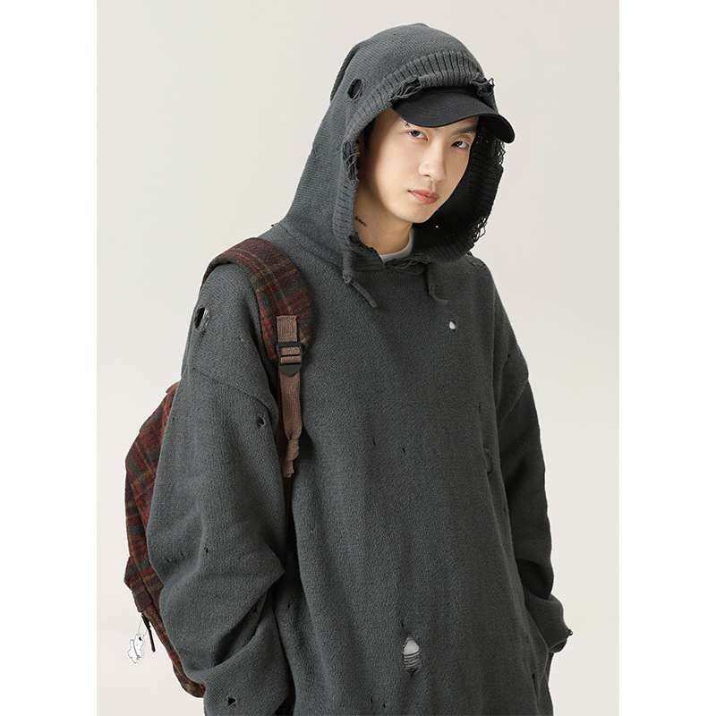 Fashion Personality Hollow Out Knitwear Men's Sweater
