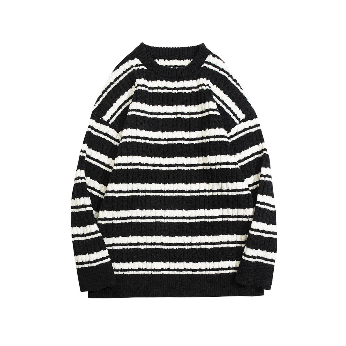 Winter Retro Couple Sweater Round Neck