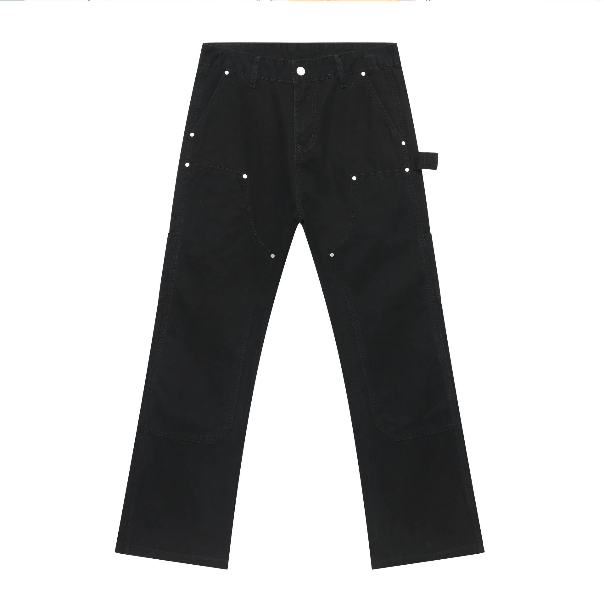 Retro Overalls Men's Loose Washed-out Casual Pants