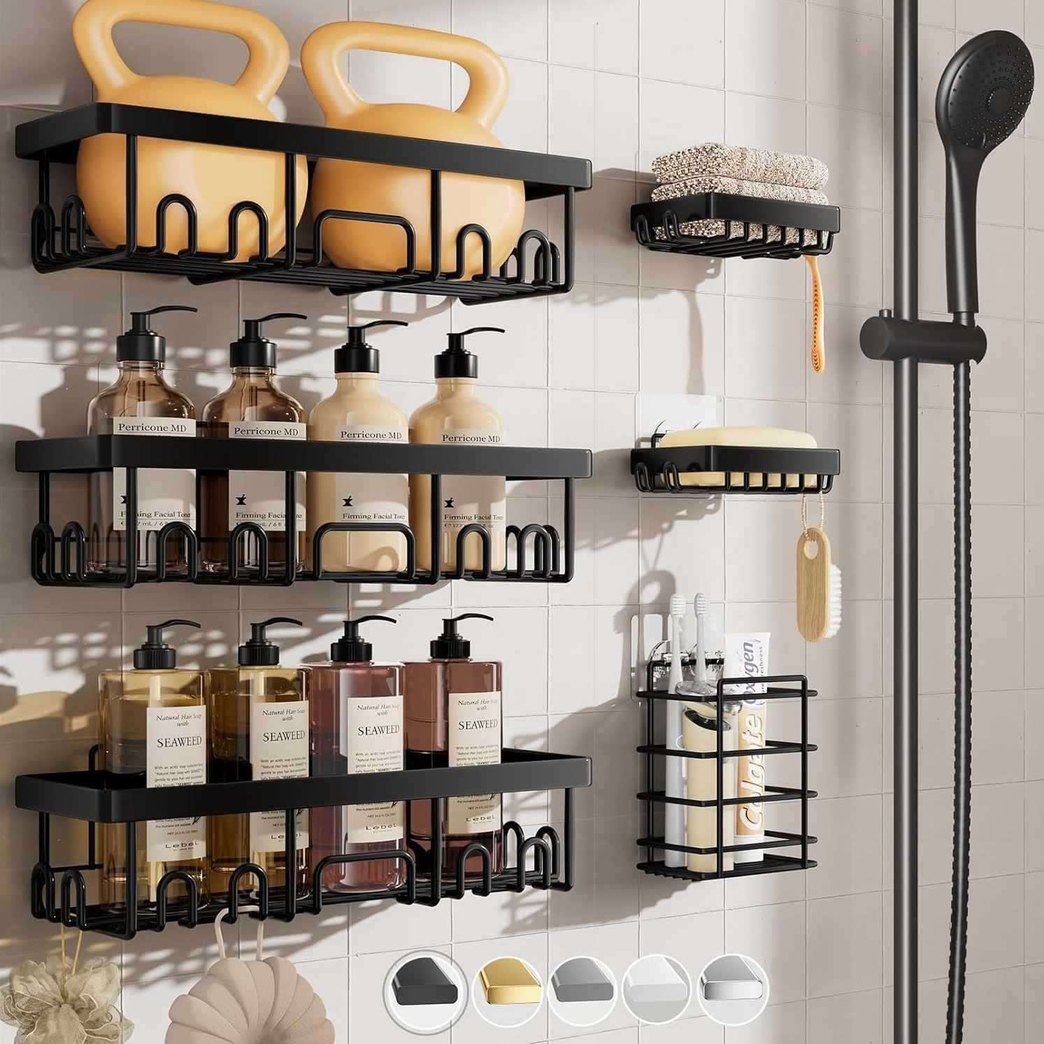 Bathroom Storage Rack Set Large Capacity