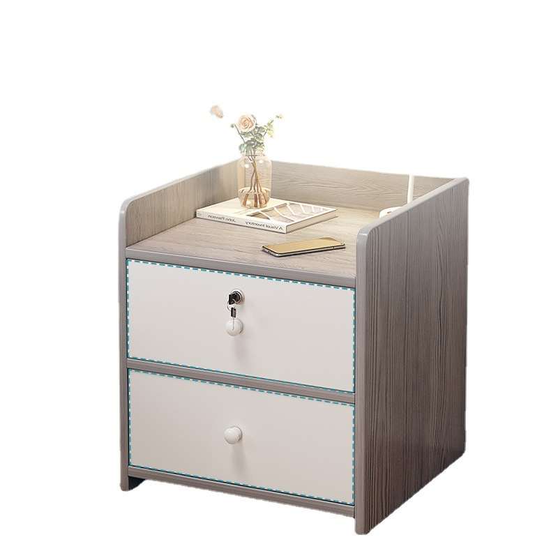 Bedside Table Modern Minimalist Small Storage Shelves