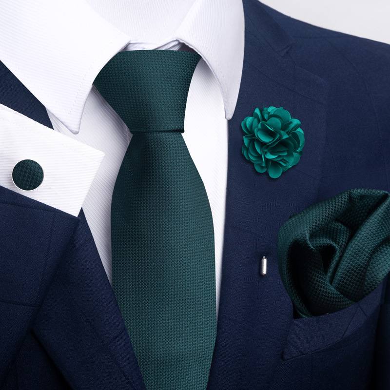 Men's Tie Suit Pocket Square Combo 8