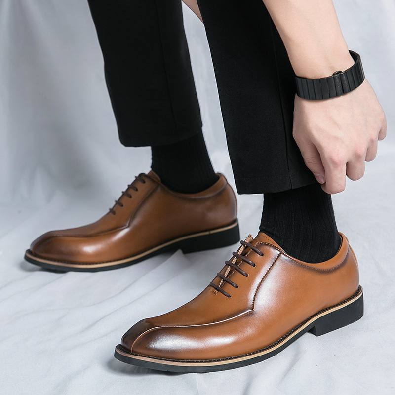 Trendy Business Formal Wear Fashion Men's Dinner Leather Shoes