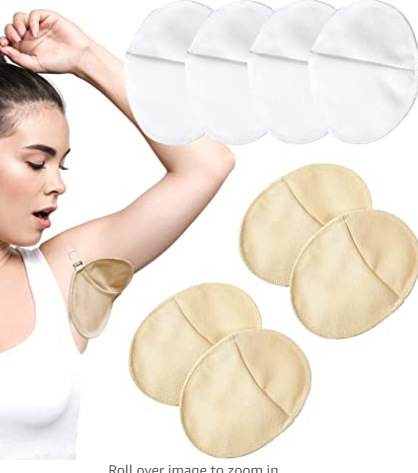 Washable Underarm Waterproof Sweat-absorbent Quick-drying Pad See-through Bra Straps Invisible Underarm Pad