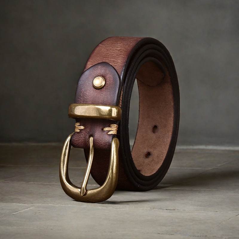 Belt First Layer Pure Cattlehide Men's Casual Jeans Belt