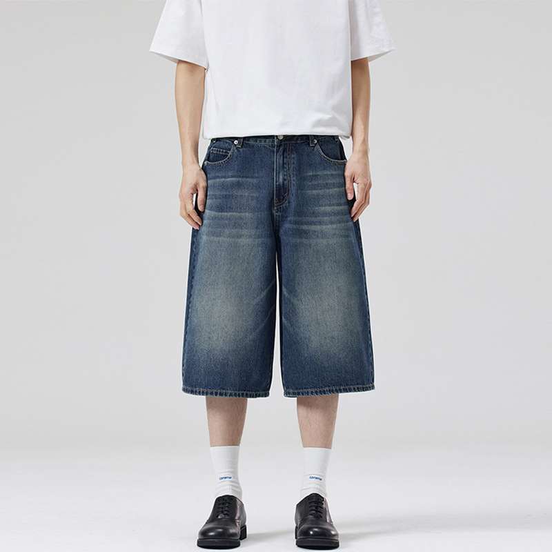 Summer Men And Women Loose Straight Shorts