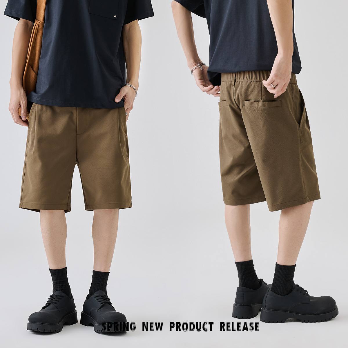Summer Outdoor Wear Simple Straight Five Points Business Casual Trousers