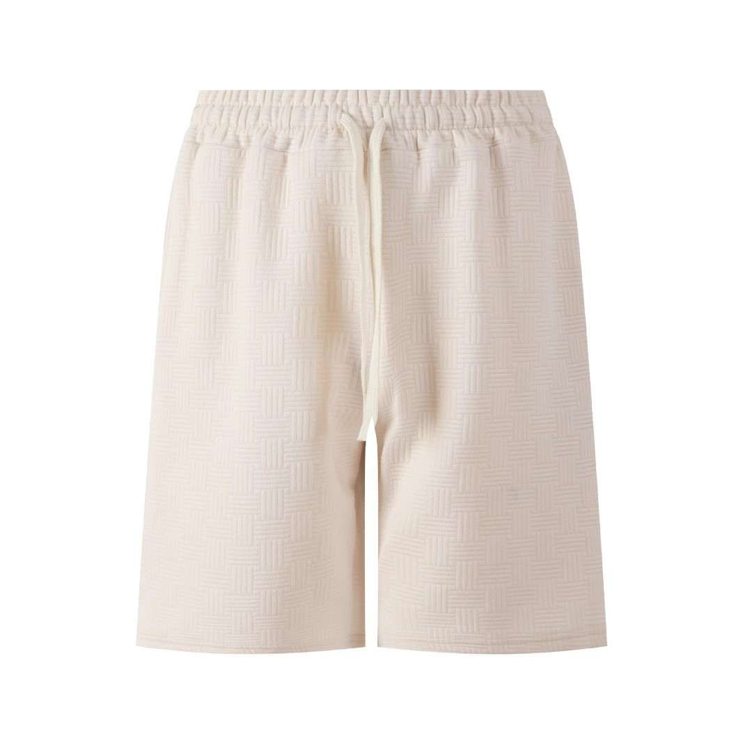 American Summer Men's Solid Color Heavy Jacquard Shorts Men