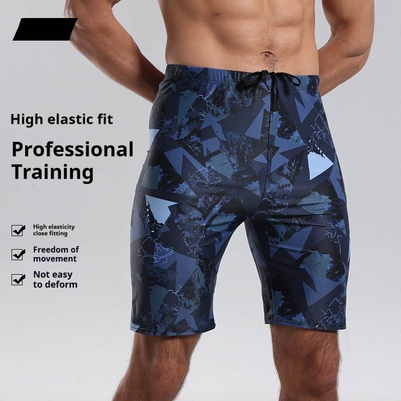 Fashion Men's Knee-length Pants Boxer Swimming Trunks