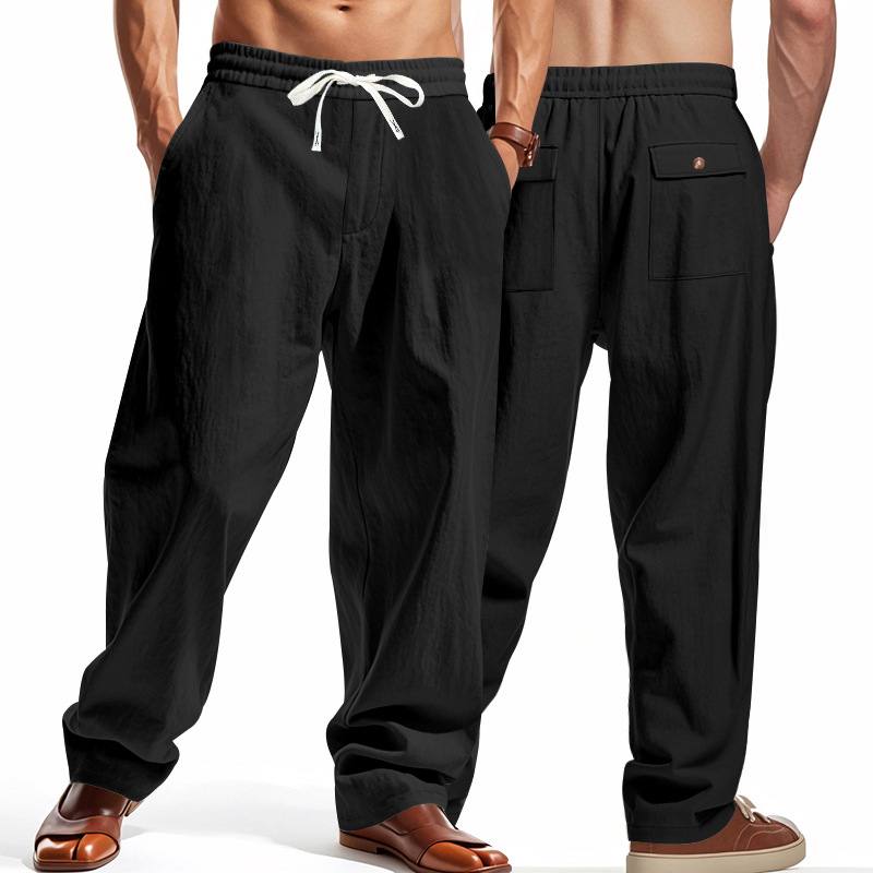 Linen Casual Pants Summer Thin Simple High Street
