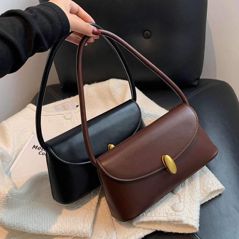 Stylish Good Texture Retro Easy-to-match One-shoulder Underarm Bag