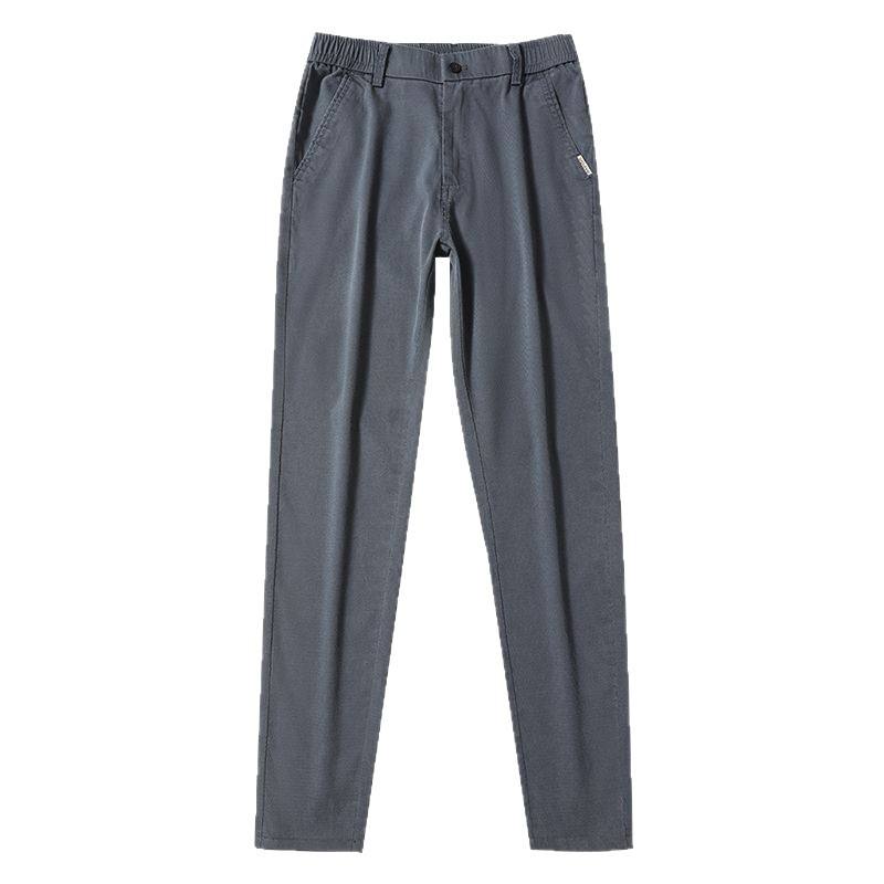 Men's Straight Leg Slim Fit Elastic Work Pants