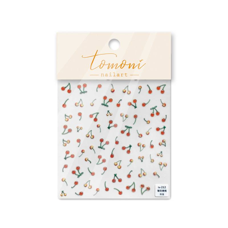 Jelly Nail Art Sticker Japanese Cute Nail Sticker Nail Art Cherry