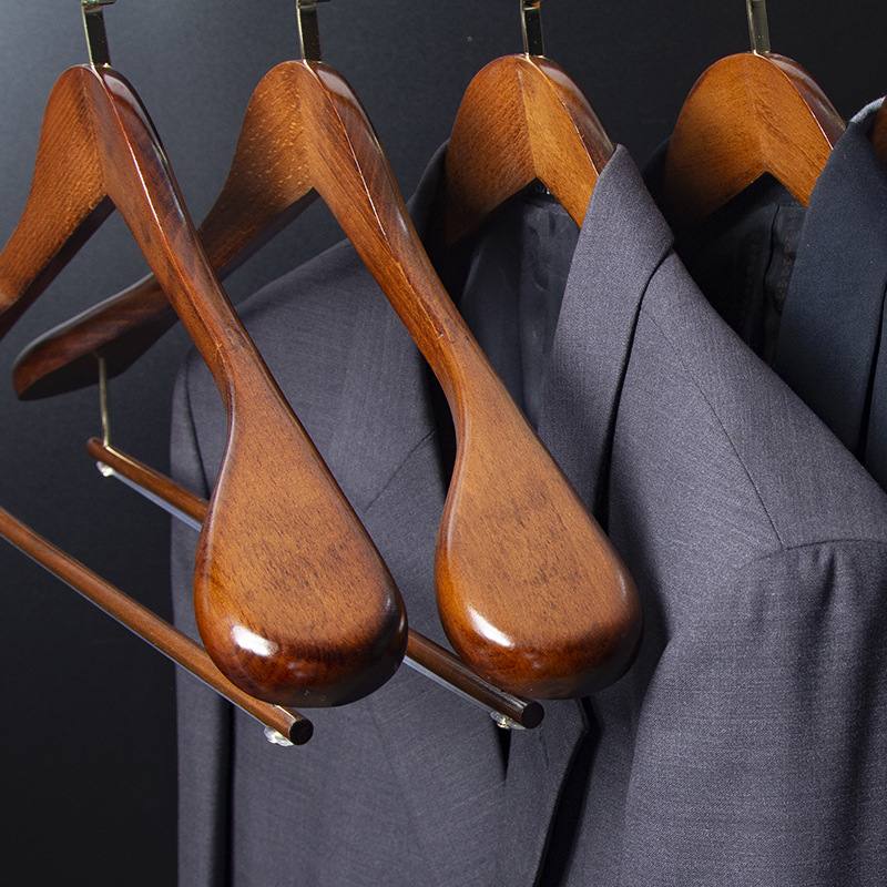 Seamless Home Clothing Store Hanger Clothes Solid Wood Hanger