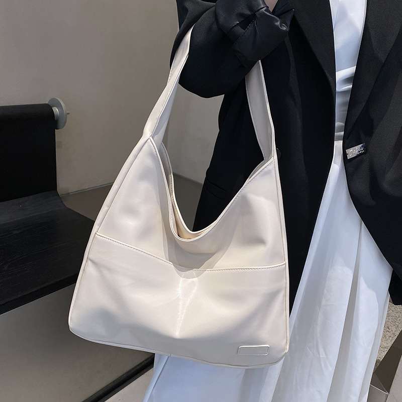 PU Tote Bag Large Capacity Women's Simple Shoulder Bag