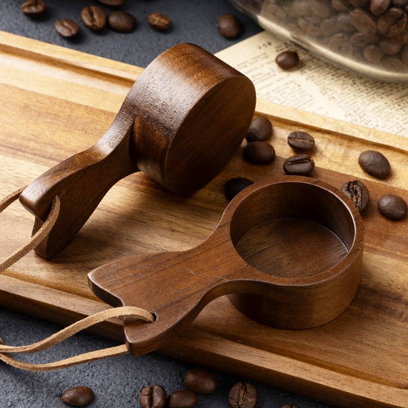 Weighing Black Walnut Short Handle Coffee Spoon