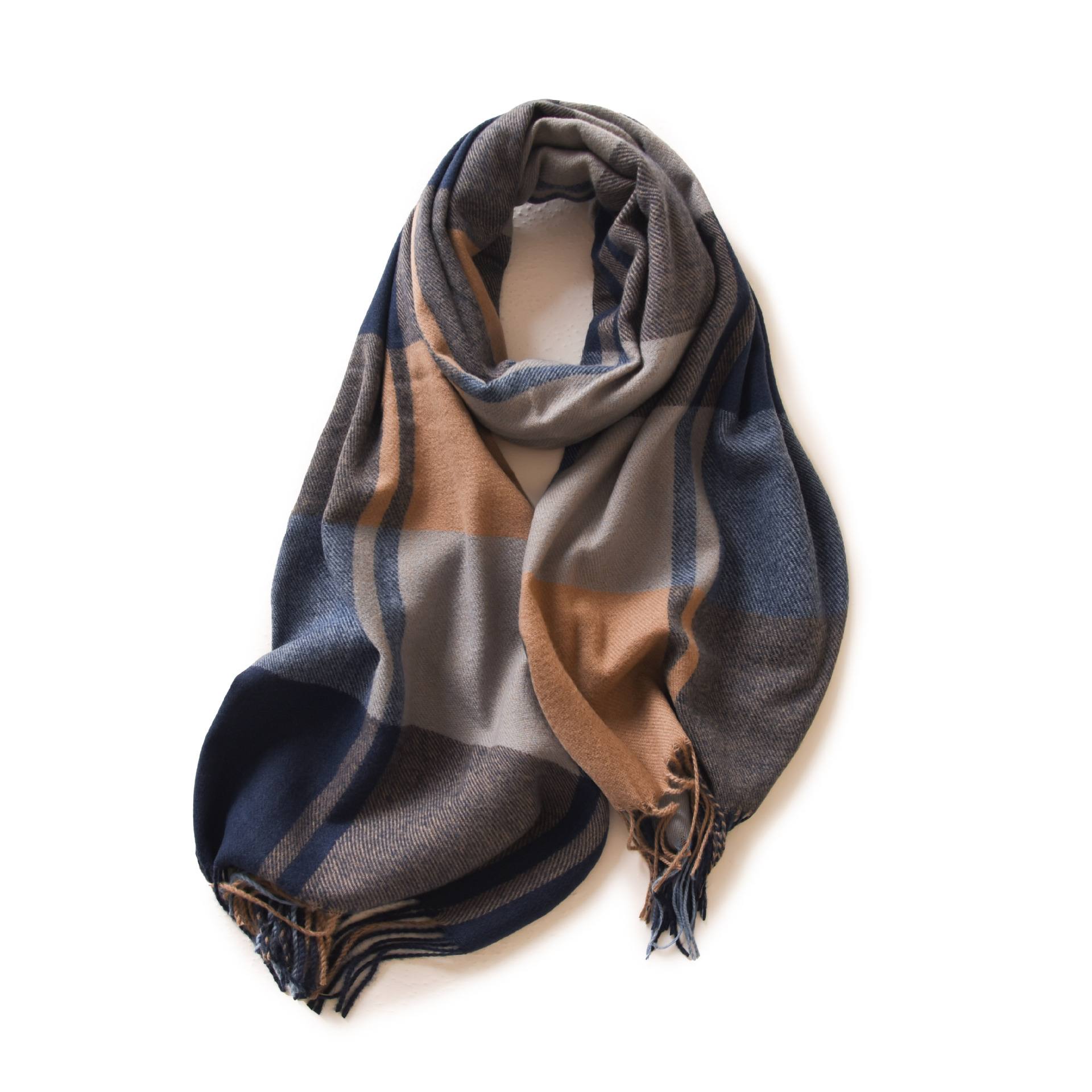 Thick Warm Tassel Artificial Cashmere Scarf