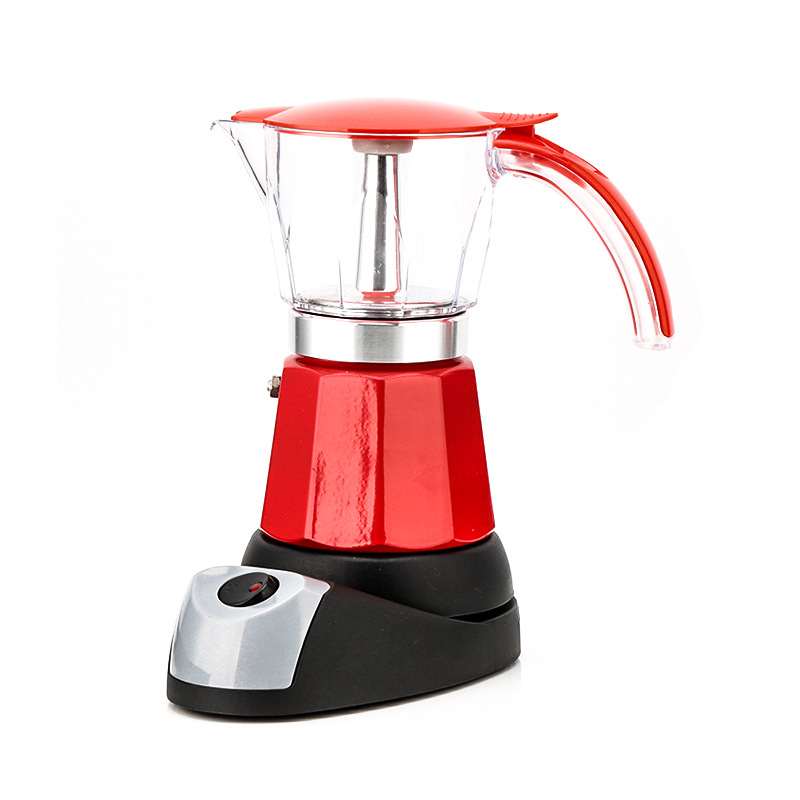 Octagonal Electric Heating Moka Pot Coffee Making Aluminum Appliance