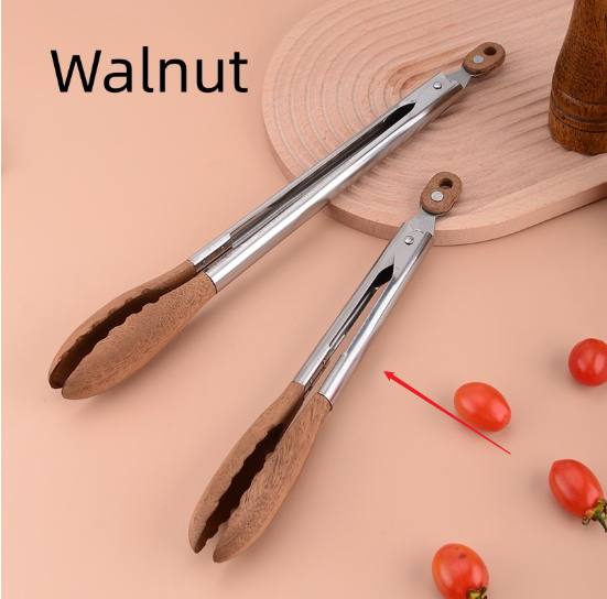 BBQ Clamp Buffet Barbecue Stainless Steel Food Tong