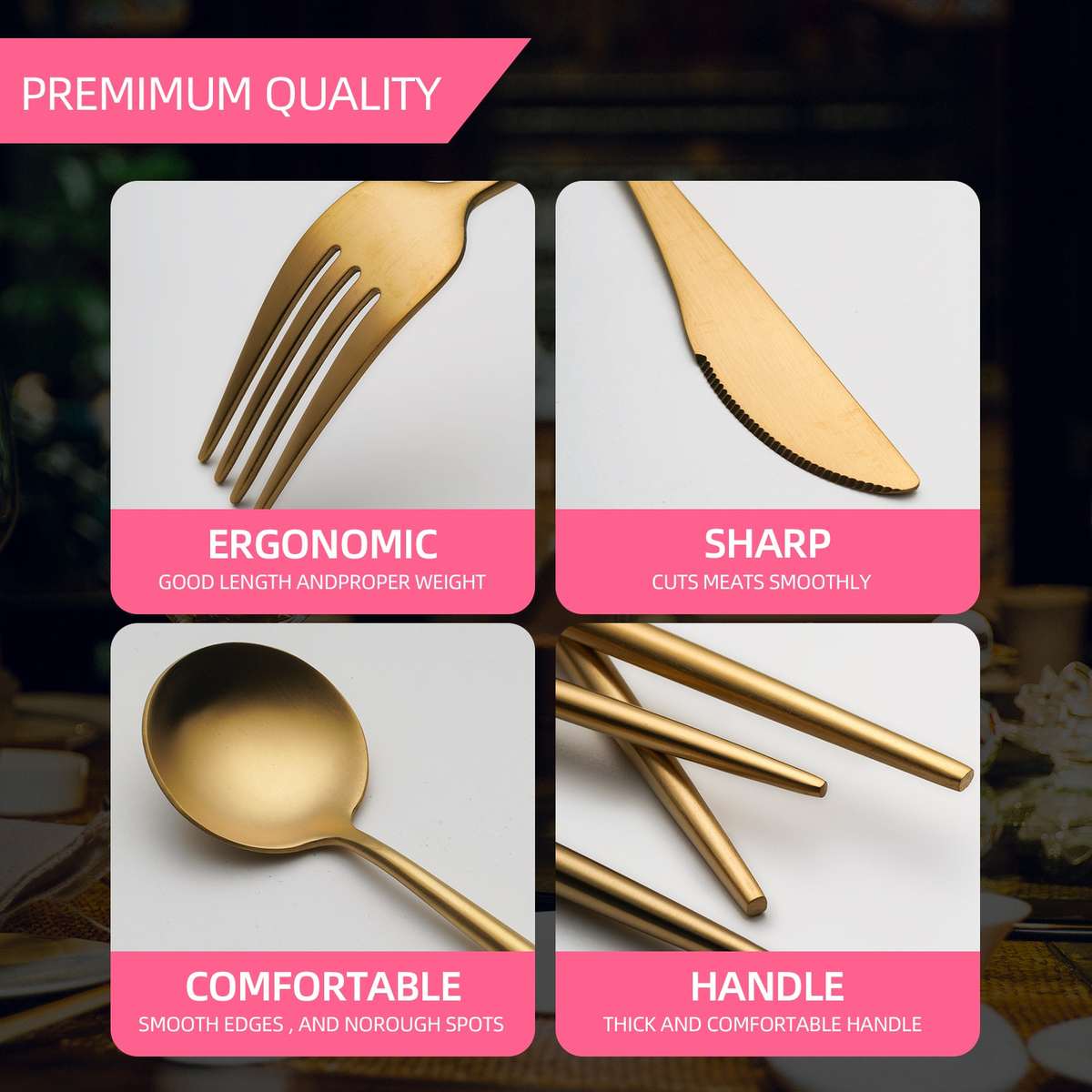 Stainless Steel Multi-color Optional Portuguese Steak Western Tableware
