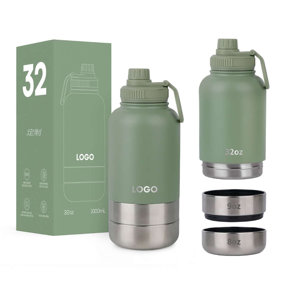Outdoor Thermal Pet Outing Water Cup Bottle