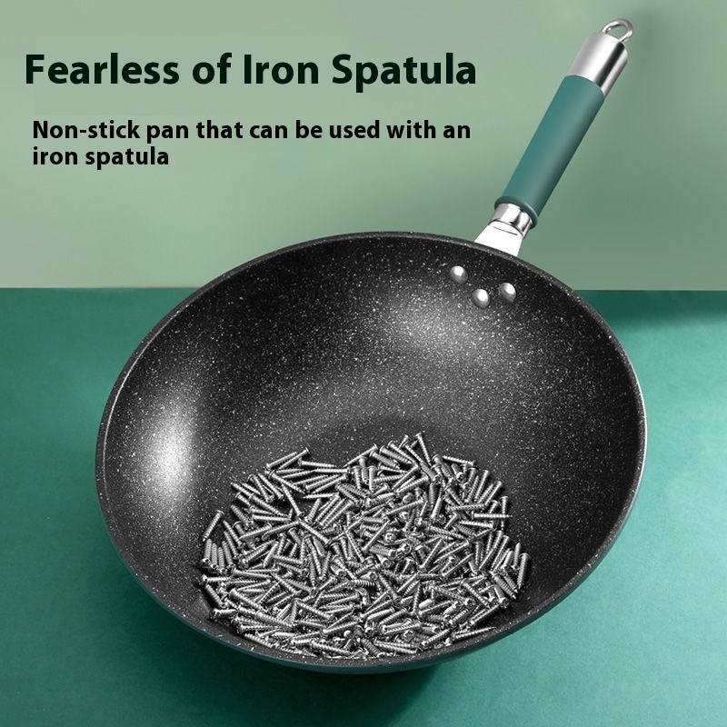 Non-stick Pan Household Less Lampblack Frying Pan Induction Cooker Gas Stove Universal