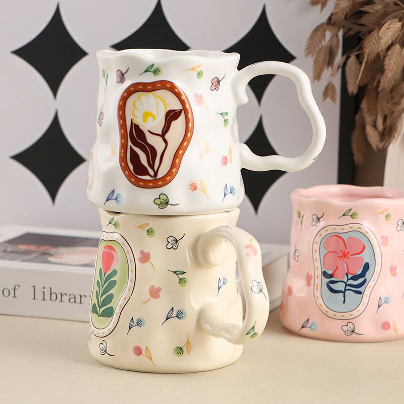 Creative Ceramic Mug Ladies Milk Breakfast Cup