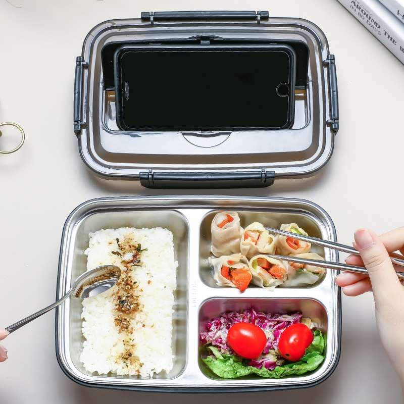 Stainless Steel Divided Lunch Box Insulation
