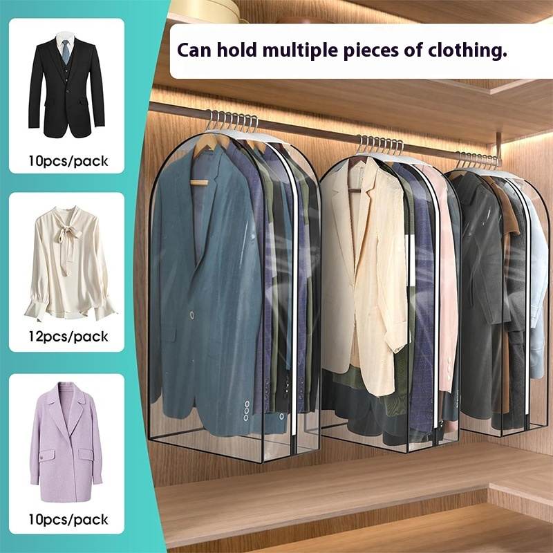 Transparent PE Multi-piece Clothes Three-dimensional Clothes Dustproof Bag
