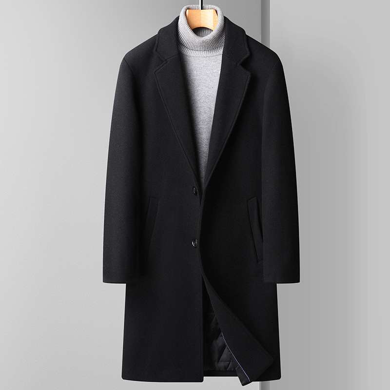 Woolen Coat Men's Business Korean Version