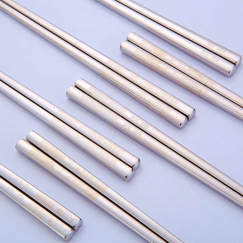 Stainless Steel Square Non-mildew Creative Chopsticks