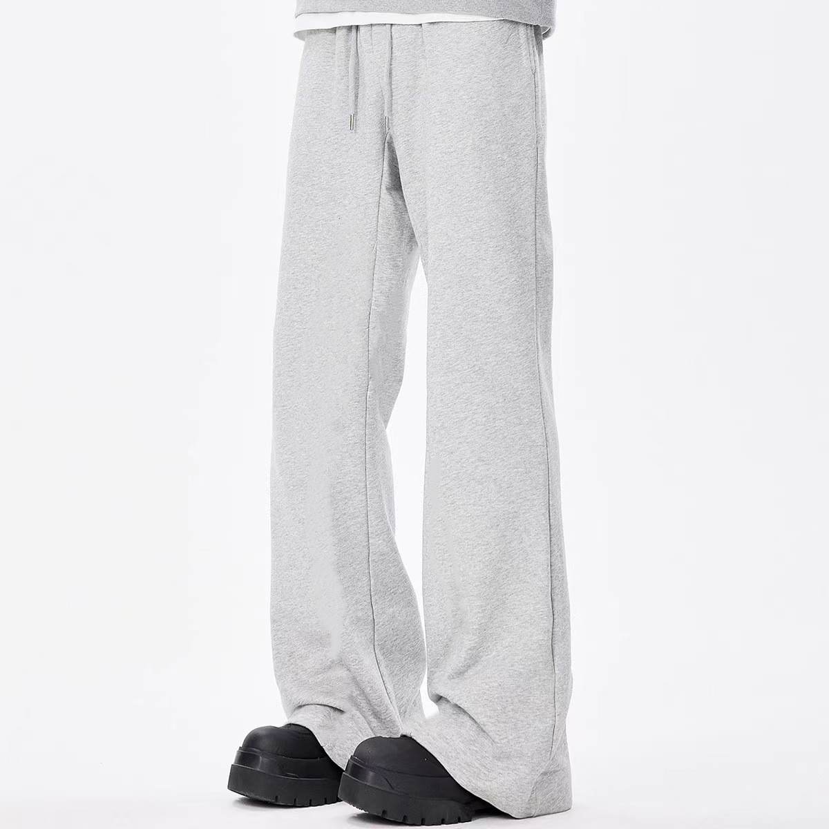 New Loose Straight Gray Sweatpants Spring And Autumn