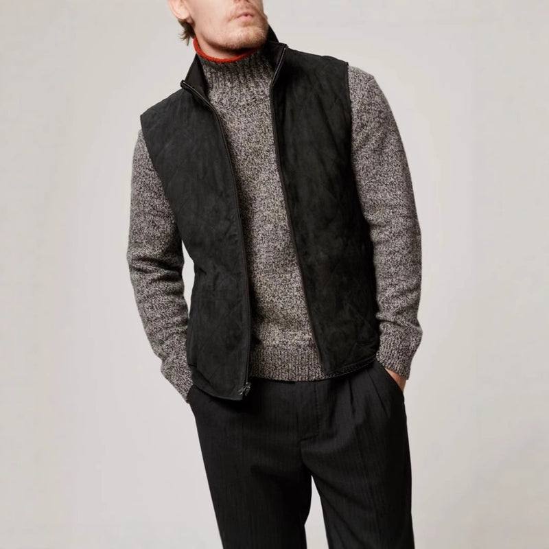 Men's Reversible Suede Double-sided Vest Jacket