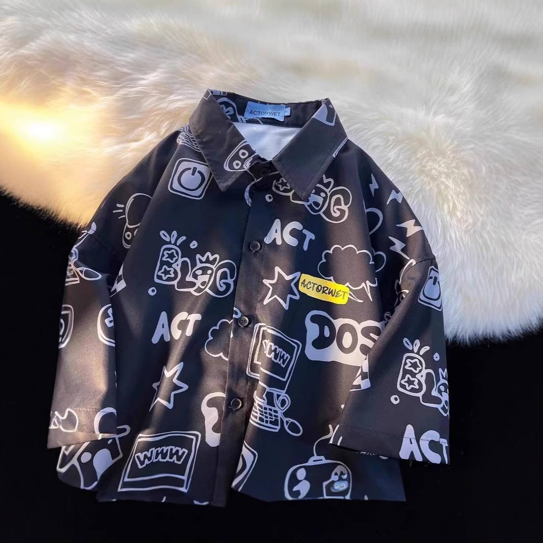 Student Loose Slim Fit Casual Shirt