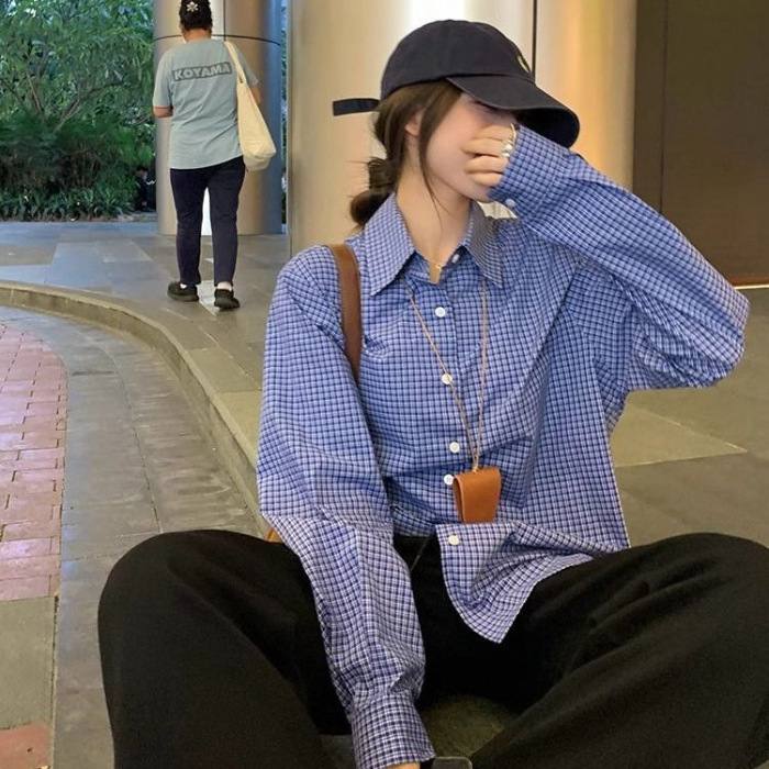 Women's Long-sleeve Versatile Loose Slim Casual Shirt