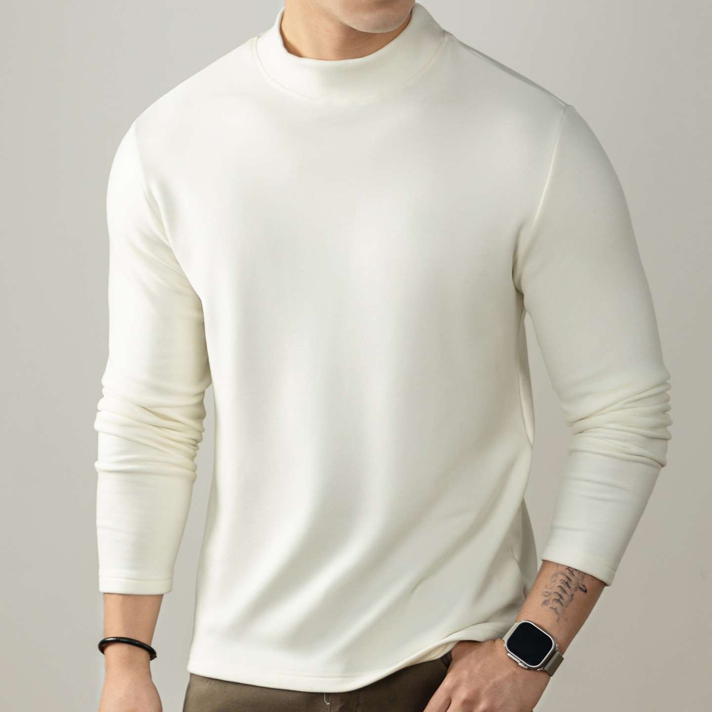 Warm Thickened Slim-fit Long-sleeve Men's Undershirt