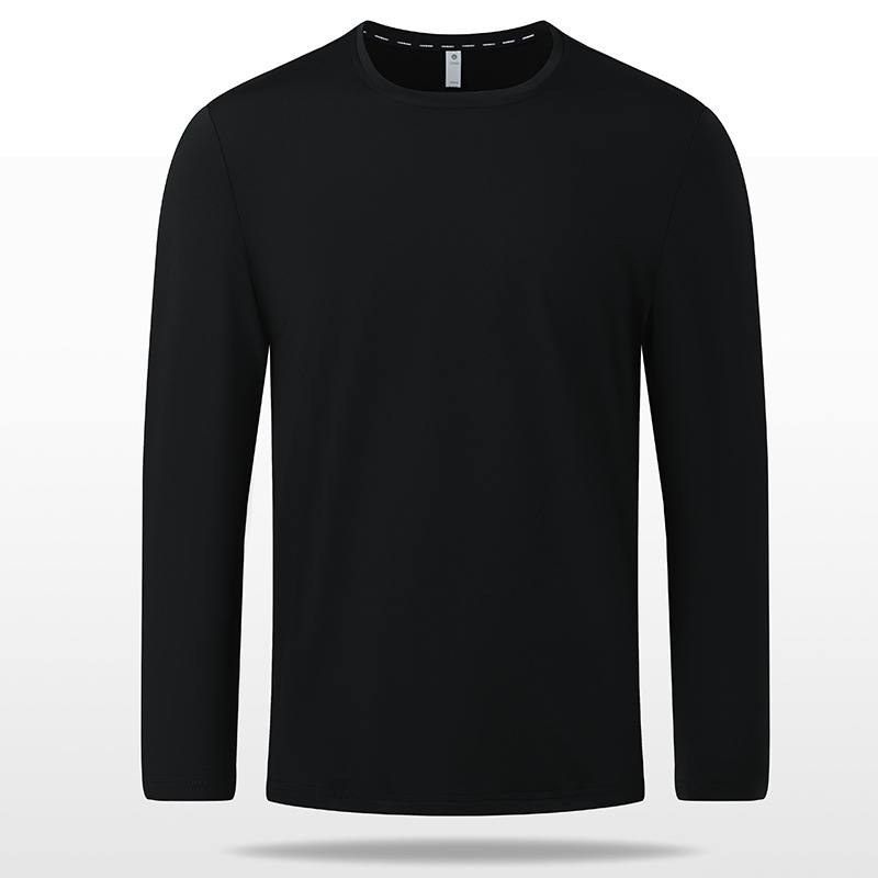 Non-deformed Solid Color Long Sleeve T-shirt