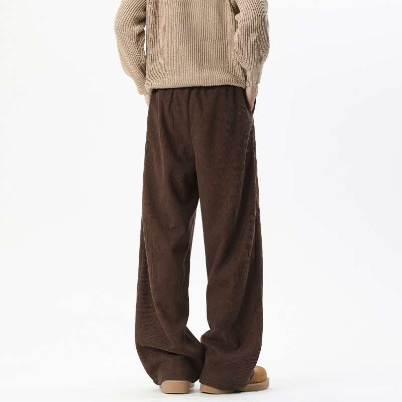 American-style Retro Thermal Corduroy Trousersextra-thick Perfect For Winter Warmth