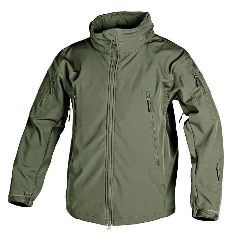 Soft-shell Tactical Hooded Adjustable Camouflage Trench Coat