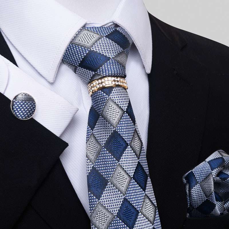 Multi Colored Striped Floral Mens Tie
