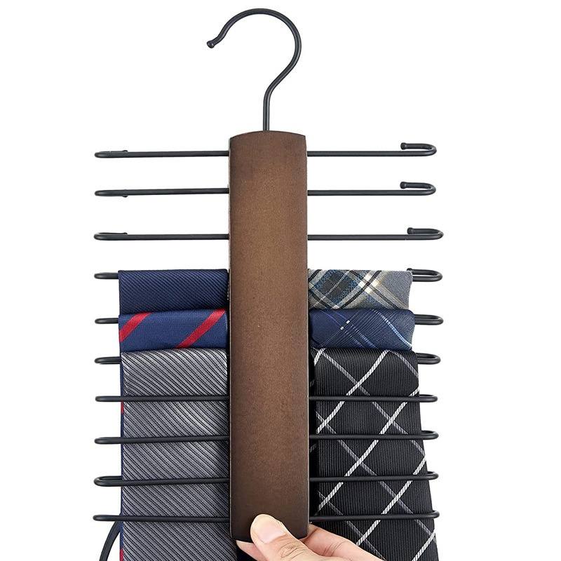 Thickened Solid Wood Non-Slip Underwear Hangers