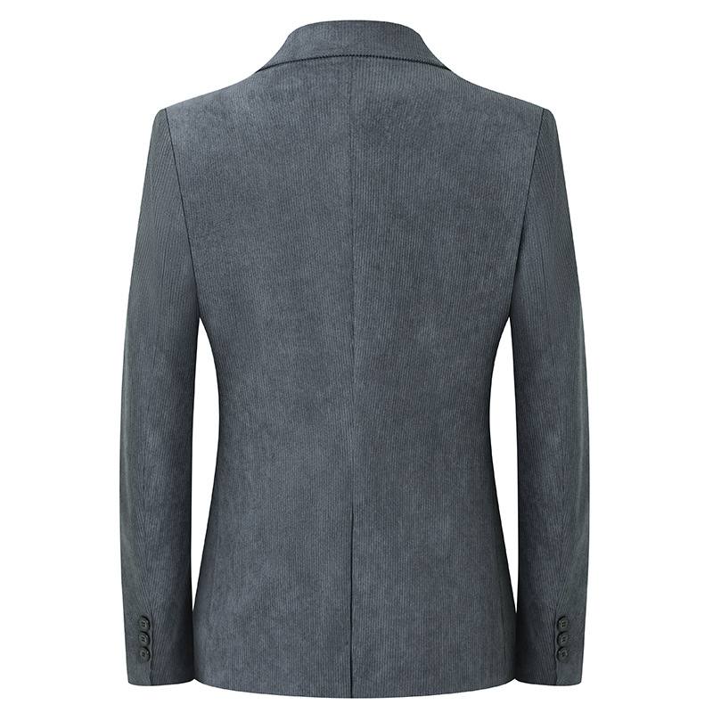 Solid-color Light-luxury Mens Casual Suit Jacket