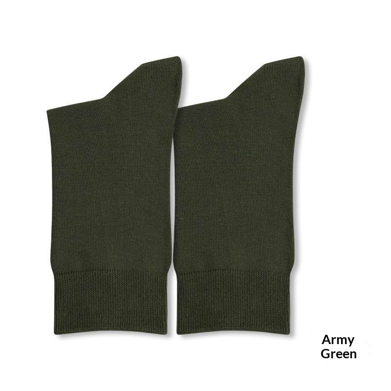 Pure Cotton Casual Antibacterial Deodorizing Mid-calf Socks