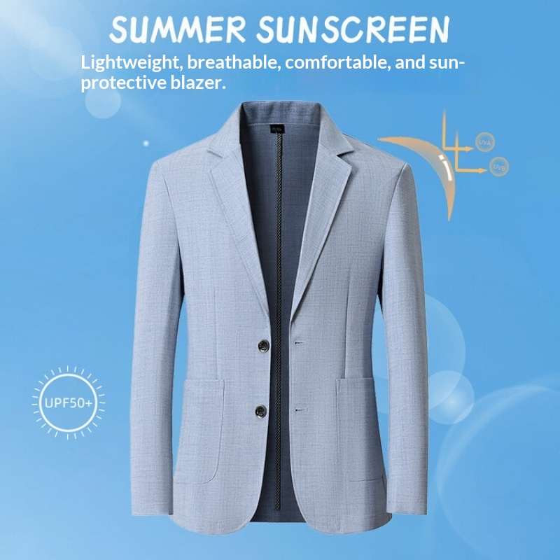 Sun-protective Jacket A Casual Relaxed Outerwear Piece Perfect For Business Commutes