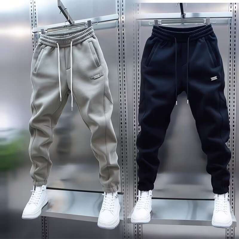 Shangbao Trendy Mens Spring Solid-Color Casual Sweatpants