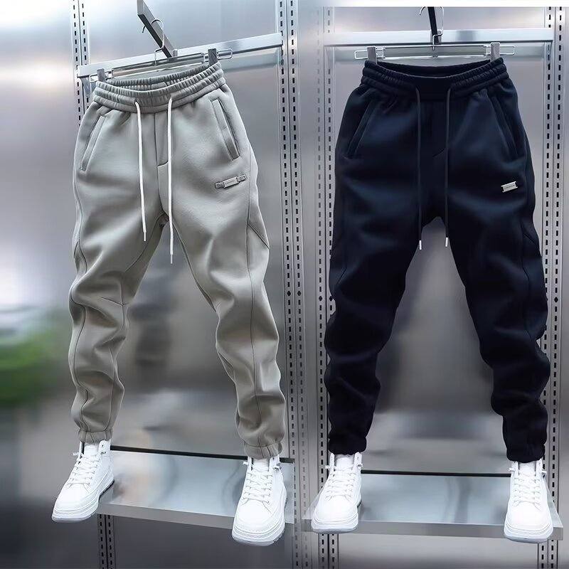 Shangbao Trendy Mens Spring Solid-Color Casual Sweatpants