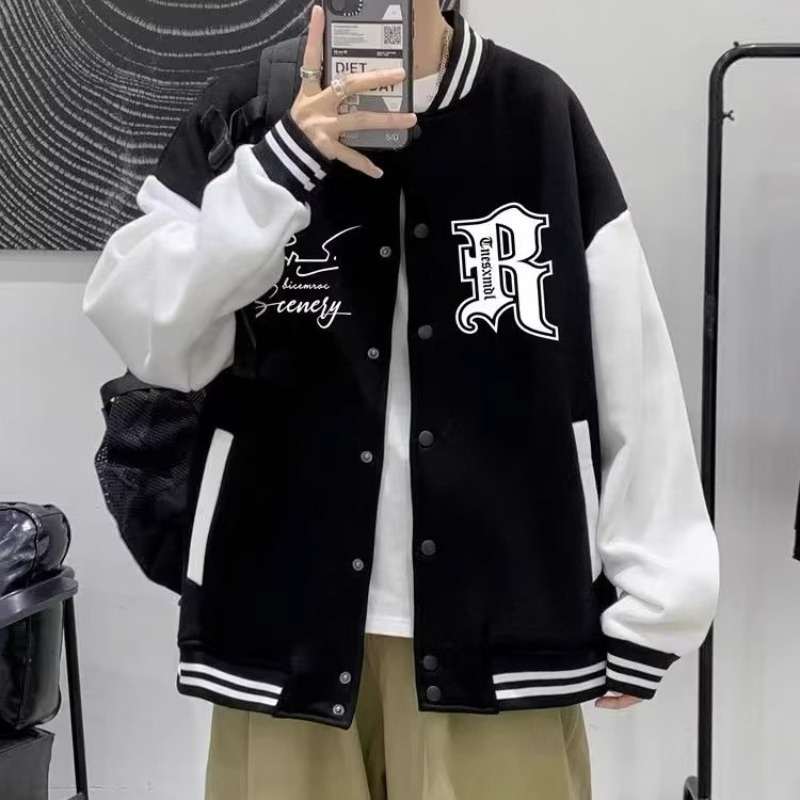 New Stylish Unisex Patchwork Color-block Mens Casual Jacket